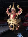 A royal barge head of Thai king in the national museum, Bangkok, Thailand.